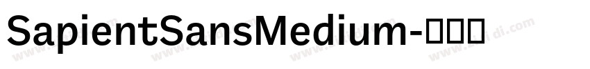 SapientSansMedium字体转换