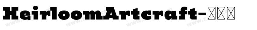 HeirloomArtcraft字体转换
