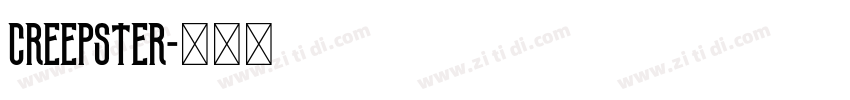Creepster字体转换