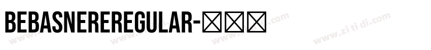 BebasNereRegular字体转换