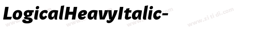 LogicalHeavyItalic字体转换