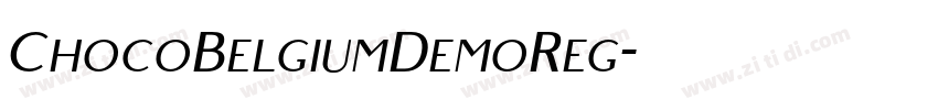 ChocoBelgiumDemoReg字体转换
