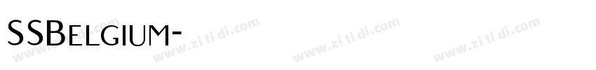 SSBelgium字体转换