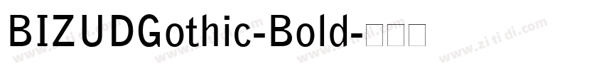 BIZUDGothic-Bold字体转换