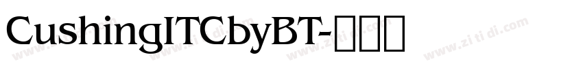 CushingITCbyBT字体转换