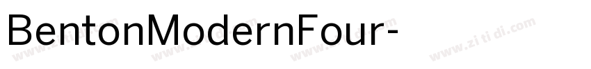 BentonModernFour字体转换