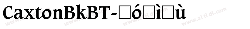 CaxtonBkBT字体转换