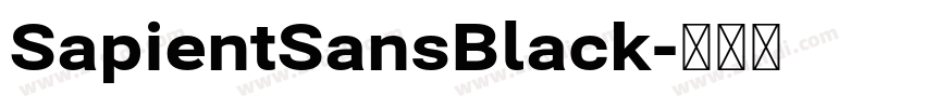 SapientSansBlack字体转换