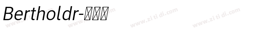 Bertholdr字体转换