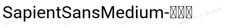 SapientSansMedium字体转换