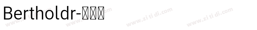 Bertholdr字体转换