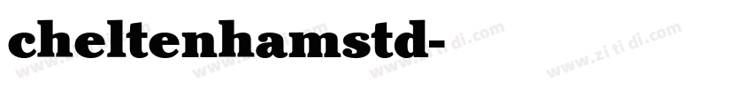 cheltenhamstd字体转换
