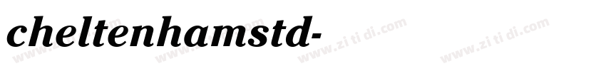 cheltenhamstd字体转换