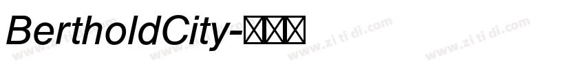 BertholdCity字体转换