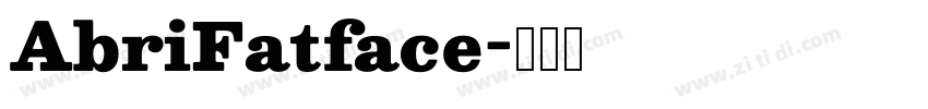 AbriFatface字体转换