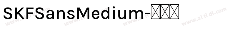 SKFSansMedium字体转换