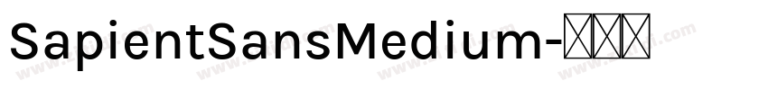 SapientSansMedium字体转换