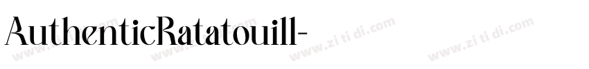 AuthenticRatatouill字体转换