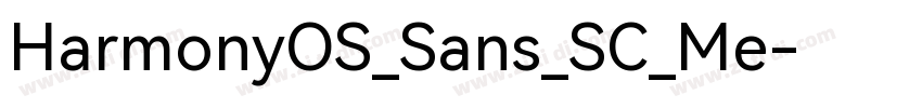 HarmonyOS_Sans_SC_Me字体转换