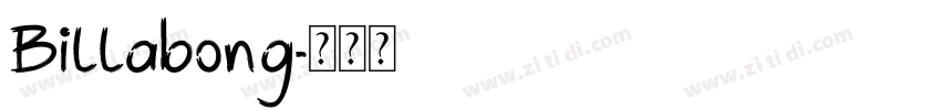Billabong字体转换
