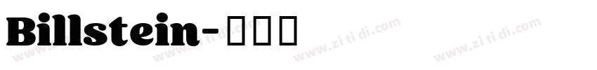 Billstein字体转换