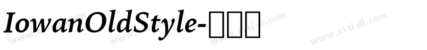 IowanOldStyle字体转换