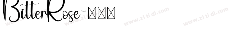 BitterRose字体转换