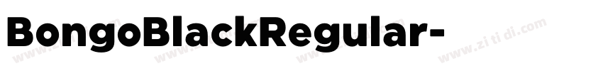BongoBlackRegular字体转换
