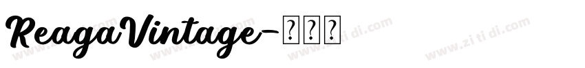 ReagaVintage字体转换