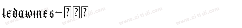 ledawines字体转换