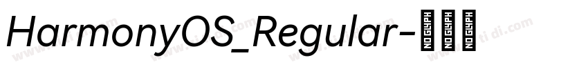 HarmonyOS_Regular字体转换 HarmonyOS_Regular字体转换
