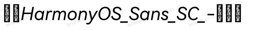 鸿蒙HarmonyOS_Sans_SC_字体转换