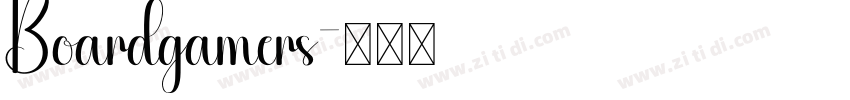 Boardgamers字体转换