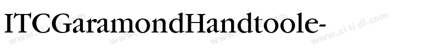 ITCGaramondHandtoole字体转换