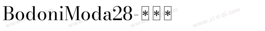 BodoniModa28字体转换