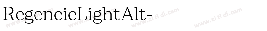 RegencieLightAlt字体转换