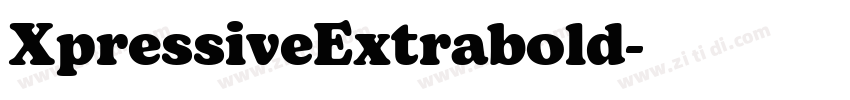 XpressiveExtrabold字体转换