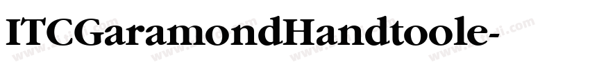 ITCGaramondHandtoole字体转换