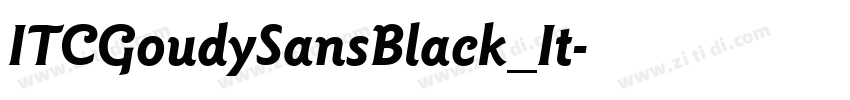 ITCGoudySansBlack_It字体转换