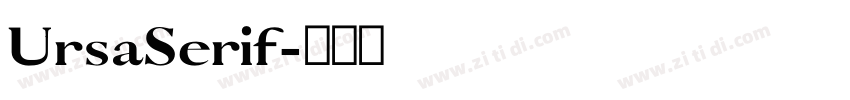 UrsaSerif字体转换