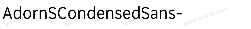 AdornSCondensedSans字体转换