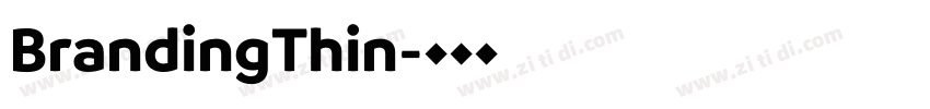 BrandingThin字体转换