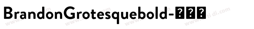 BrandonGrotesquebold字体转换