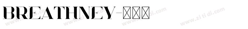 breathney字体转换