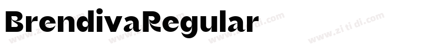 BrendivaRegular字体转换