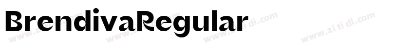 BrendivaRegular字体转换