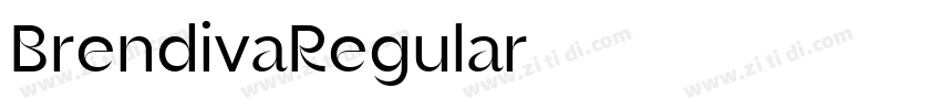 BrendivaRegular字体转换
