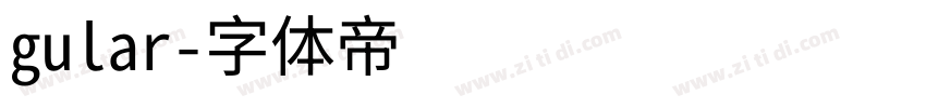 gular字体转换
