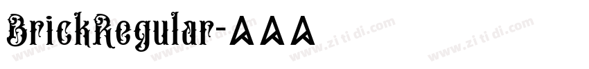 BrickRegular字体转换