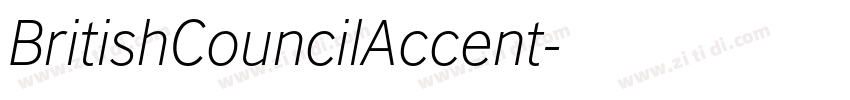 BritishCouncilAccent字体转换